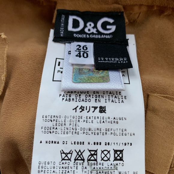 Authentic Suede D&G skirt (vintage) - Picture 9 of 9